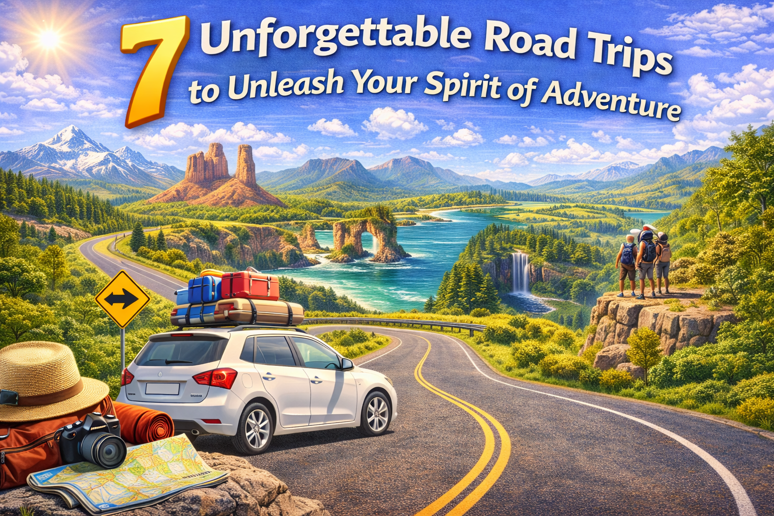What are the critical features of road trips?