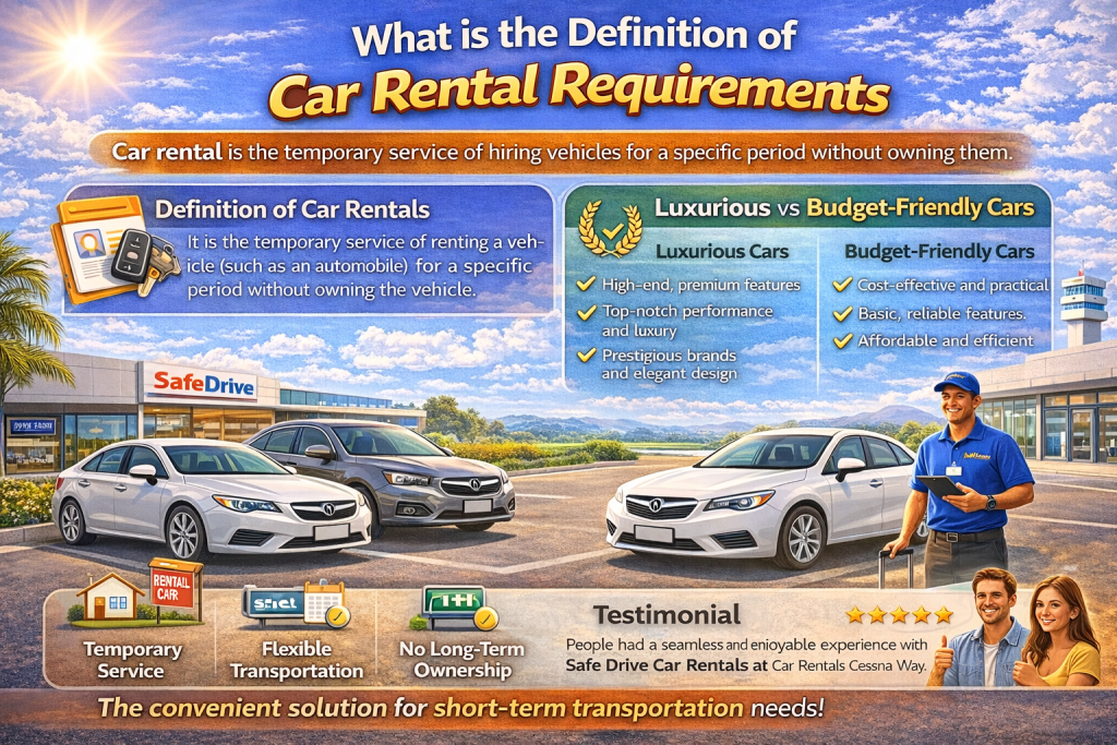 Affordable car rental options at Safe Drive Car Rentals for easy vehicle hiring in Australia.