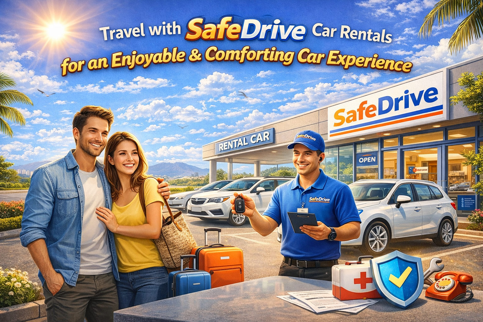 Travel with Safe Drive Car Rentals for an enjoyable and comforting car experience.