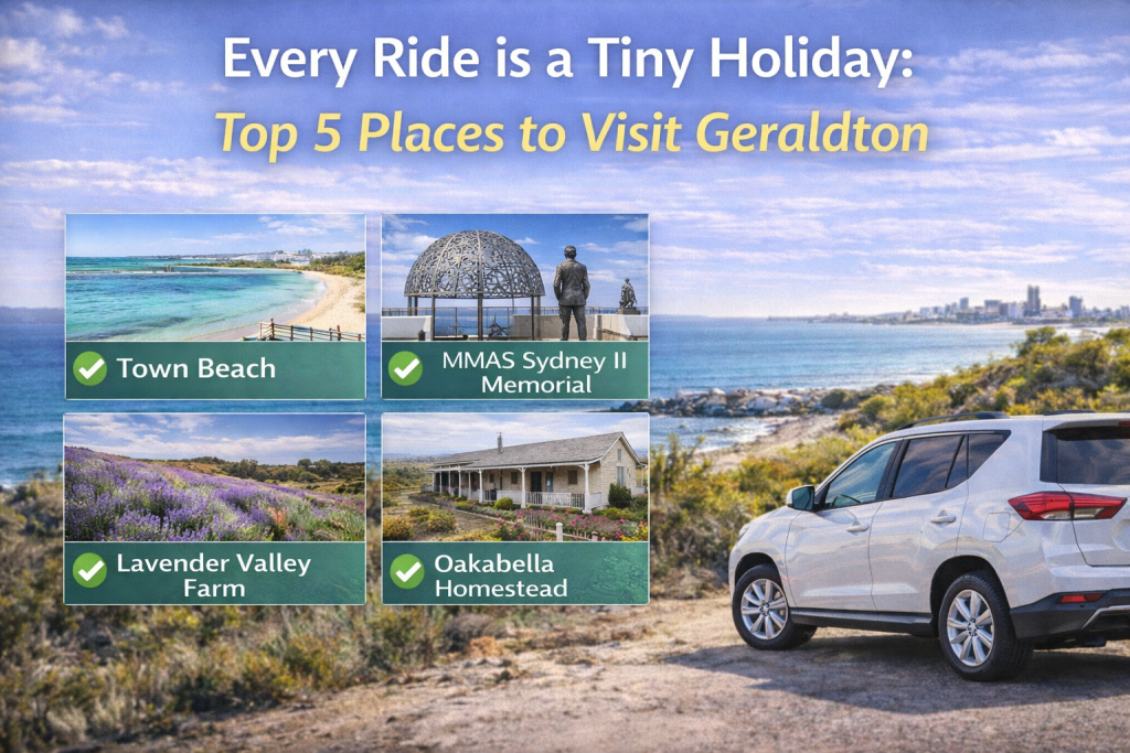 Every ride is a tiny holiday: top 5 places to visit Geraldton