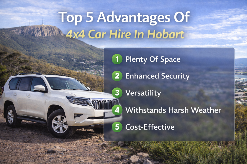Advantages of 4x4 car hire in Hobart