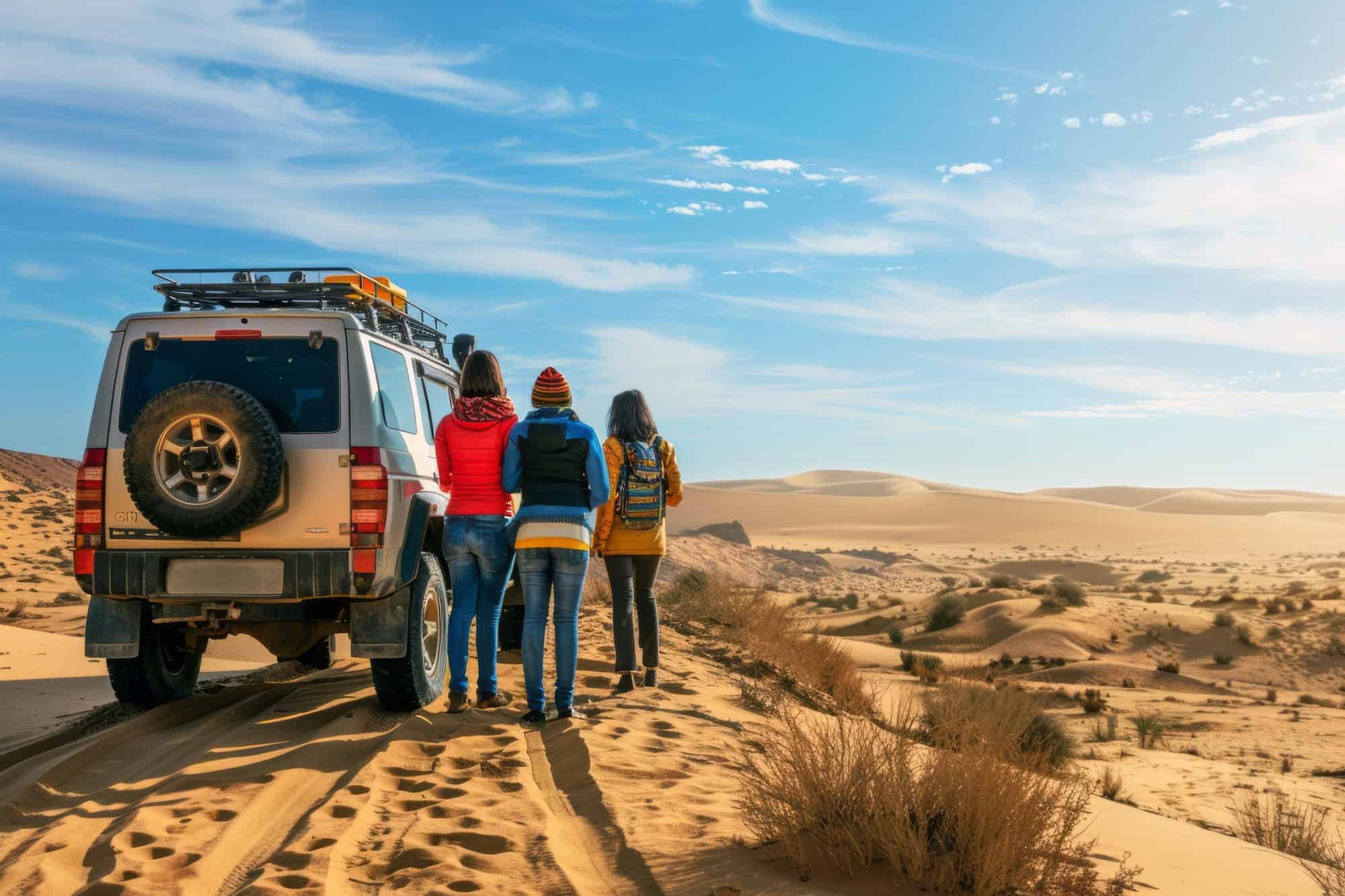 Off-road desert adventure with 4x4 vehicle rental | Safe Drive Car Rentals.