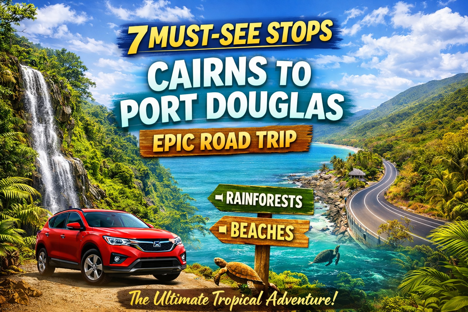 Road trip with rental car